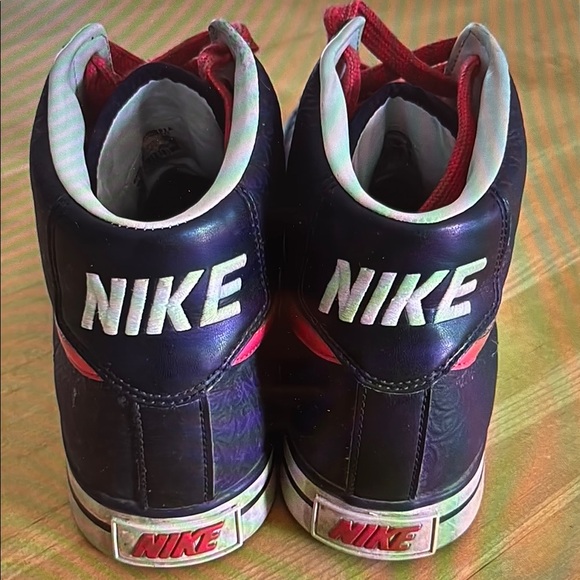 Nike Women's High-Top Sneakers - Black and Pink - Picture 2 of 2